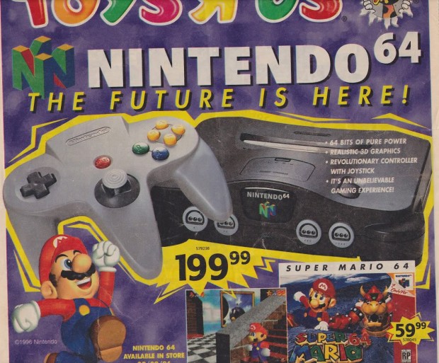 1996 Toys 'R' Us Video Game Ads - Nintendo 64