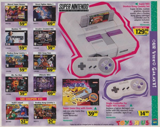 1996 Toys 'R' Us Video Game Ads - Super Nintendo