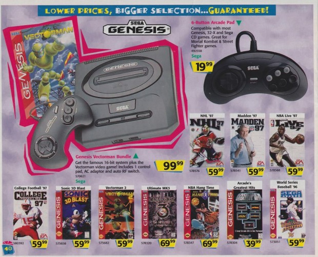 1996 Toys 'R' Us Video Game Ads - Sega Genesis