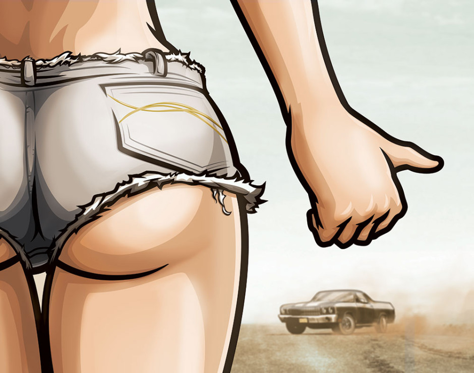 Cherlene Album Back Cover Art - Daisy Dukes Ass
