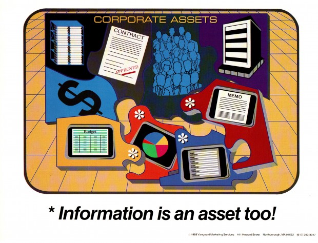 Information is an asset too! - 80s Sysadmin Posters