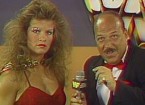 mean gene okerlund laughing during a promo